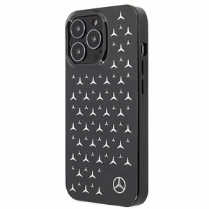 Mercedes Silver Stars Pattern чехол для iPhone 13 Pro / iPhone 13 - чёрный