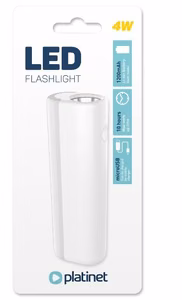 Platinet LED lukturis (4W 1200mAh) balts