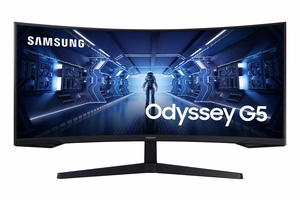 Samsung G55T monitors 86,4 cm (34") 3440 x 1440 pikseļi UltraWide Quad HD LED melns