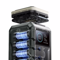 Portatīvais lādētājs Joyroom JR-PBF10 75000mAh 100W 3x USB-C 3x USB-A ar salokāmo lukturīti un rokturi (zaļš)