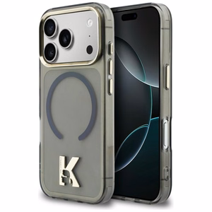 Karl Lagerfeld IML K Head Logo MagSafe чехол для iPhone 17 Pro чёрный