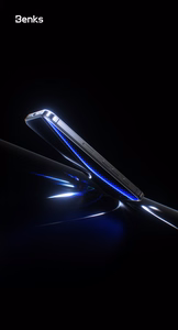 Benks Aizsargstikls Glass Warrior safīra danga LS65 iPhone 16 Pro Max ar plānu malu melns (m)