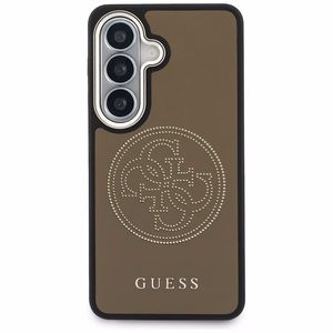 Guess maciņš Perforated Logo MagSafe priekš Samsung Galaxy S26 brūns