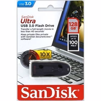 SanDisk zibatmiņa 128GB USB 3.0 Cruzer Ultra