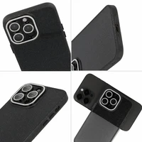 Kameras apvalks Iphone 13 Pro Max ar šķidro spīdumu - melns