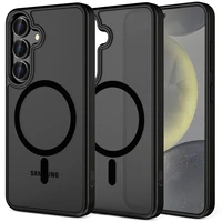 Tech-Protect MagMat Magnētiskais viedtālruņa apvalks Samsung Galaxy S25 - Melns