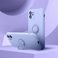 Silikona RING viedtālruņa apvalks IPHONE 16 Pro violets