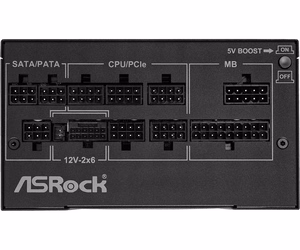 Asrock Phantom Gaming PG-1000G barošanas bloks 750 W 20+4 pin ATX melns
