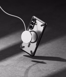 Ringke Fusion X Magnetic MagSafe Maciņš for Samsung Galaxy S26+ - Clear melns