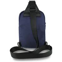 BMW Nylon Pocket & Metal Logo krustvidu telefona soma - tumsi zils