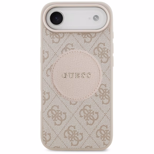 Guess 4G Circle Classic Logo Magnētiskais viedtālruņa apvalks iPhone Air - rozā