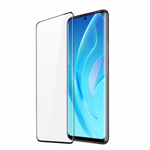 Dux Ducis izliekts rūdītais stikls Honor 60 Pro ar melnu ietvaru