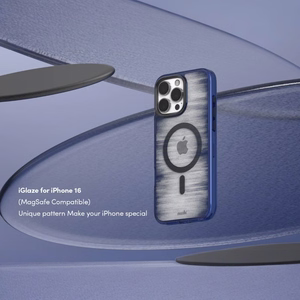 Moshi iGlaze MagSafe vāciņš ierīcei iPhone 16 Pro, “Dusk Indigo” krāsā
