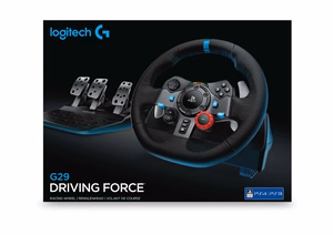 Logitech G G29 stūre + pedāļi PlayStation 3, PlayStation 4 analogā USB 2.0 melns
