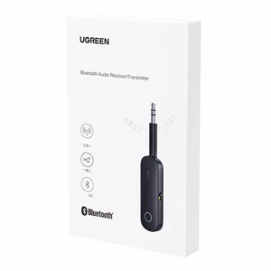 Ugreen Bluetooth uztvērējs-raidītājs mini jack 3.5 mm melns (CM403)