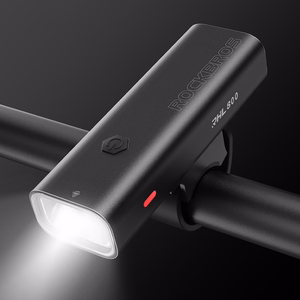 Rockbros 24710012001 priekšējais velosipēda lukturis 800 lm + USB-C - USB-A kabelis - melns