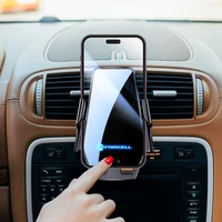 Forcell F-GRIP HS6 automašīnas turētājs ar bezvadu lādētāju, stiprināms pie stikla un gaisa ventilācijas režģa, melns