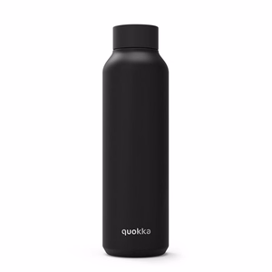 Quokka Solid nerūsējošā tērauda termopudele, 630 ml, melna (Jet Black)