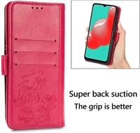 Korpuss Flower Book Samsung A165 A16 4G/A166 A16 5G rose-red