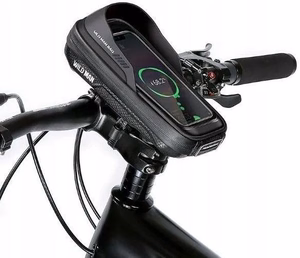 WILDMAN ceļojumu soma velosipēda stūrei ar rāvējslēdzēju, 0,5L (4 "- 7"), ES16, melna