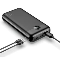 VEGER Portatīvais lādētājs 30000 mAh PD QC3.0 3A 20W L30 (W3008PD) melns