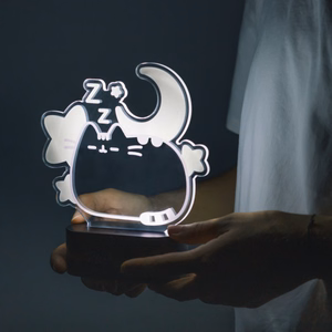Pusheen Dreams LED naktslampiņa, 19,5 × 17 cm