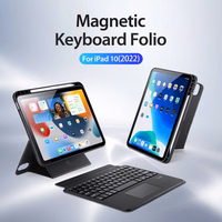 Dux Ducis DK sērijas bezvadu klaviatūras apvalks Apple iPad 10 2022 – melns