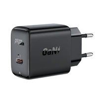 Acefast GaN USB Type-C 30W lādētājs, PD, QC 3.0, AFC, FCP, melns (A21 black)