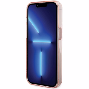 Karl Lagerfeld KLHMP15LHMRSCHP iPhone 15 Pro 6.1" rozā/rozā cietais apvalks ar gredzena statīvu Choupette Galva Magnētiskais
