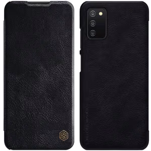 Nillkin Qin ādas apvalks Samsung Galaxy A03s melns