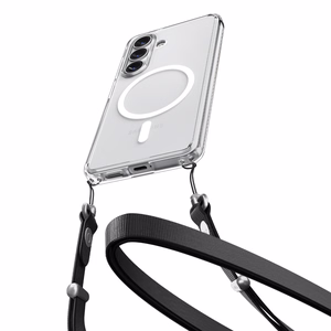 Spigen Ultra Hybrid Mag MagSafe maciņš priekš Samsung Galaxy S26 Plus caurspīdīgs un balts