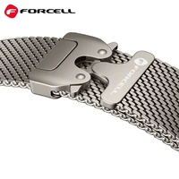 FORCELL F-DESIGN FA11 nerūsējošā tērauda siksniņa APPLE pulkstenim 38 / 40 / 41 mm sudraba