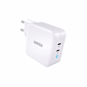 Charger CHOETECH GaN 2xUSB Type-C: 100W, PD