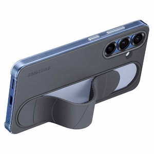 Samsung silikona viedtālruņa apvalks ar turētāju / statīvu Standing Grip Case EF-GS931CBEGWW Samsung Galaxy S25 - melns