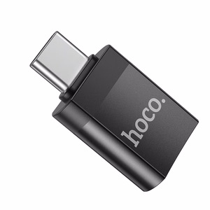 Adapteris Hoco UA17 Type-C uz USB-A melns