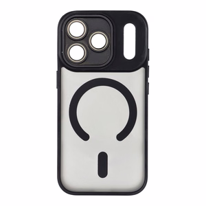 Viedtālruņa apvalks (m) - melns ar MagSafe saderīgs IPHONE 17 PRO