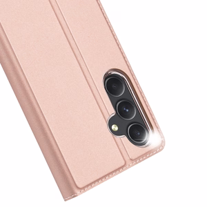 Dux Ducis Skin Pro viedtālruņa apvalks Samsung S24+ ar atloku - rozā