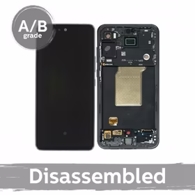 LCD displejs, saderīgs ar Samsung A556 A55 5G ar rāmi / Citrona / (9.5/10 izjaukts)