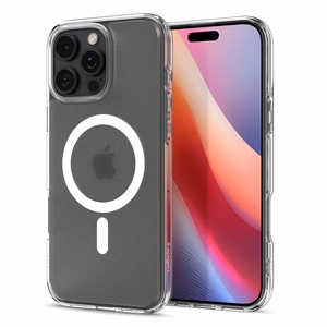 Spigen Ultra Hybrid Mag vāciņš ierīcei iPhone 16 Pro Max 6.9", ar MagSafe, matēti caurspīdīgs