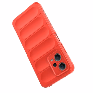 Magic Shield viedtālruņa apvalks Xiaomi Redmi Note 12 5G / Poco X5 5G elastīgs bruņu apvalks sarkana