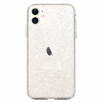 Crystal Glitter apvalks Iphone 11 sudraba