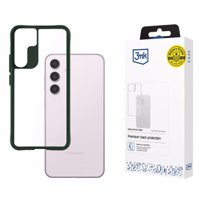 3mk Satin Armor viedtālruņa apvalks Green Samsung Galaxy S24 – caurspīdīgs
