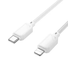 Kabelis USB C uz Lightning Hoco PD 27W 1 m X113 balts