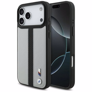 BMW M Perforated Stripe Logo MagSafe Чехол для iPhone 17 Pro Max - серый