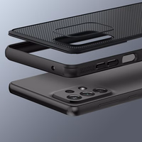 Nillkin Super Frosted Shield Pro izturīgs viedtālruņa apvalks Samsung Galaxy A73 melns