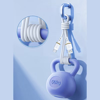 Dudao L25C USB-C - USB-C silikona kabelis 60W 1m - balts