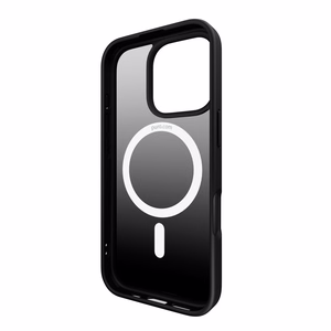 Puro Gradient Magnētiskais silikona viedtālruņa apvalks iPhone 16 Pro - melns