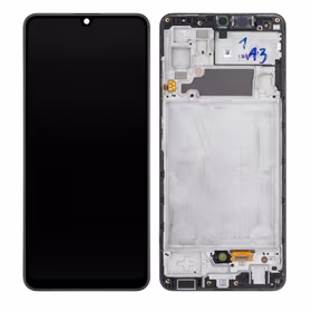 LCD ekrāns Samsung A325 A32 4G ar skārienjūtīgo ekrānu un rāmi oriģināls Awesome Black (servisa pakete)