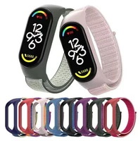Nailona siksna XIAOMI Mi Band 5 / 6 / 7 melna (05)