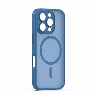 Mag Matt case for iPhone 16 Pro 6,3" dark blue camera protection